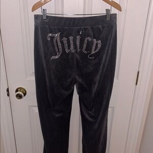 Juicy Couture grey Velour flared pant